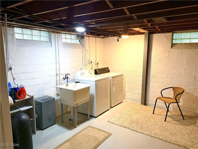 21437 Hillsdale Ave, Fairview Park, OH 44126 - washroom featuring washing machine and clothes dryer and plenty of natural light
