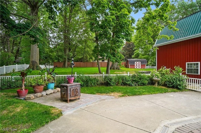 3571 Greenwich Rd, Barberton, OH 44203 - view of patio / terrace with a storage unit