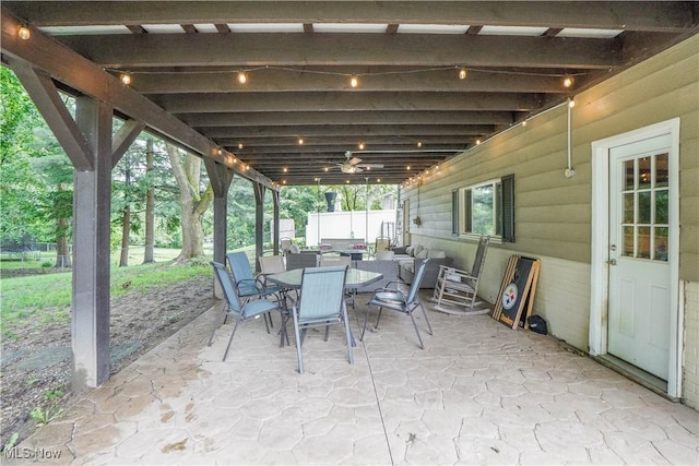 1324 Woodrow St NW, North Canton, OH 44720 - view of patio with outdoor dining space