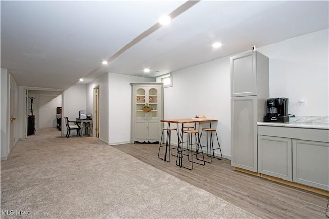 13946 Highview Dr, Dalton, OH 44618 - bar featuring light wood-style floors and recessed lighting