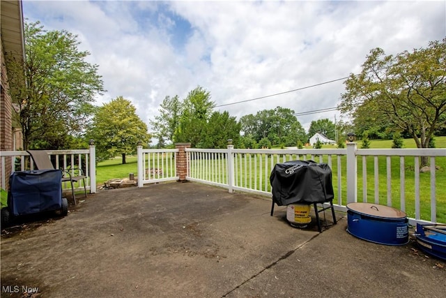 13946 Highview Dr, Dalton, OH 44618 - view of patio with a grill
