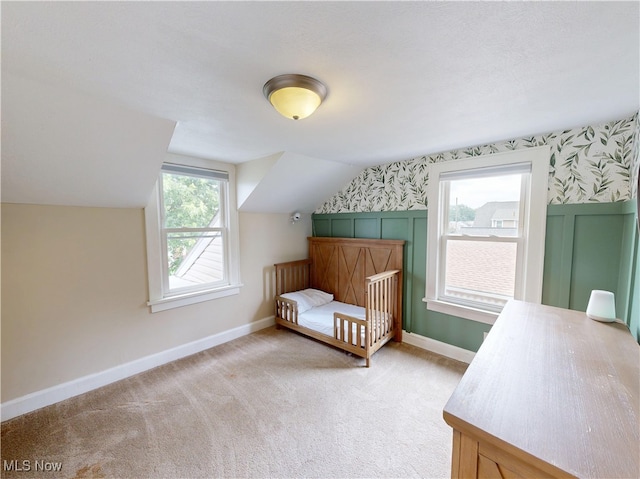 4982 14th St SW, Canton, OH 44710 - bedroom featuring lofted ceiling and light colored carpet