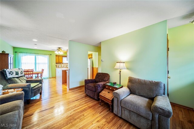 30888 Harrison Rd, Wickliffe, OH 44092 - living room featuring light wood-style floors and recessed lighting