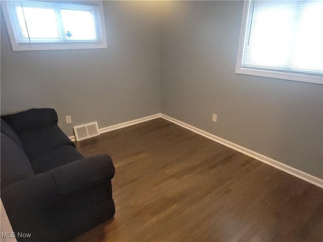 5752 Van Wert Ave, Brook Park, OH 44142 - living area featuring baseboards and dark wood-style flooring