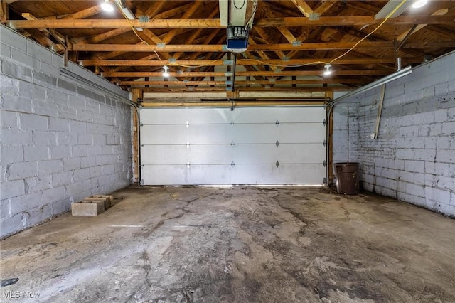 719 N 3rd St, Toronto, OH 43964 - garage with concrete block wall