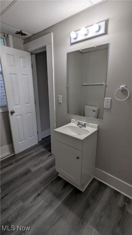 1111 2nd St NW, Canton, OH 44703 - bathroom featuring vanity and wood finished floors