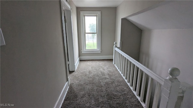 1111 2nd St NW, Canton, OH 44703 - hallway with carpet and an upstairs landing