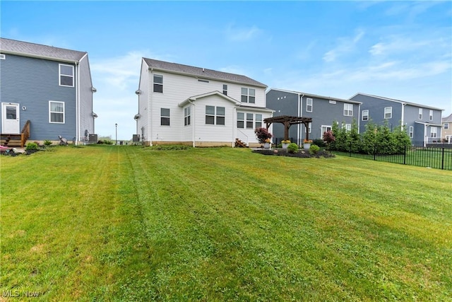 23563 Rebecca Ln, Columbia Station, OH 44028 - back of house featuring a pergola