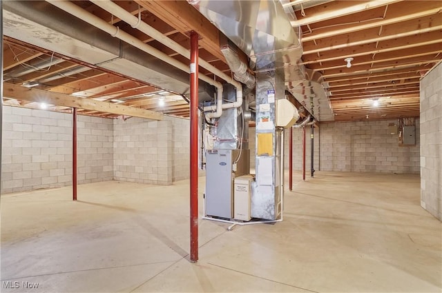 80 Hawthorne Ave, Rittman, OH 44270 - unfinished below grade area with electric panel and heating unit