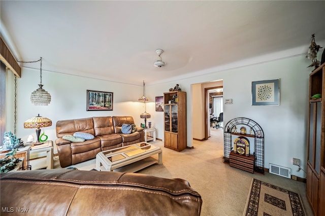 24270 Glenforest Rd, Euclid, OH 44123 - living room with carpet flooring and ceiling fan