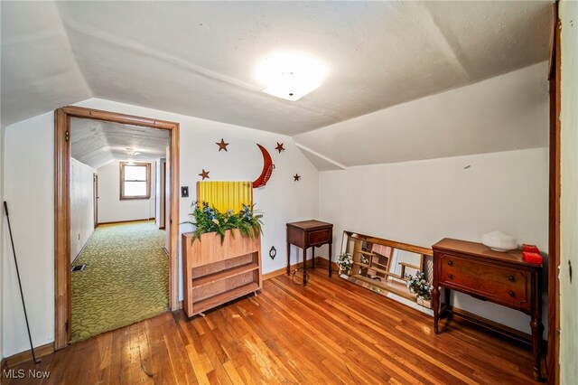 24270 Glenforest Rd, Euclid, OH 44123 - additional living space with vaulted ceiling and hardwood / wood-style flooring