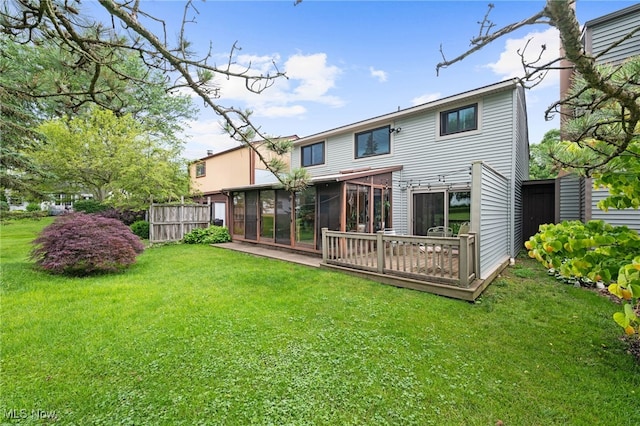 7152 Rippling Brook Ln, Concord, OH 44060 - rear view of property featuring a sunroom