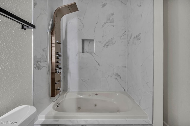 397 Furnace Rd, Conneaut, OH 44030 - bathroom with a combined bath / shower with jetted tub and toilet