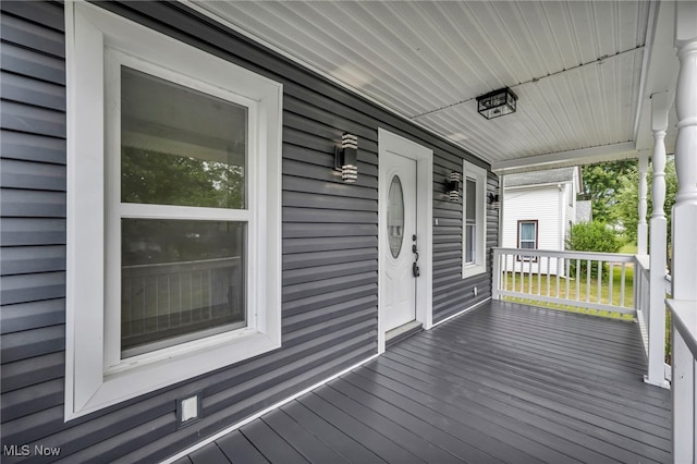397 Furnace Rd, Conneaut, OH 44030 - view of wooden porch