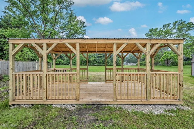 397 Furnace Rd, Conneaut, OH 44030 - surrounding community featuring a wooden deck