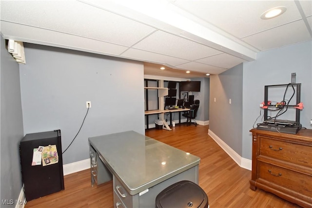 8025 Wadsworth Rd, Wadsworth, OH 44281 - office area with light wood-type flooring and recessed lighting