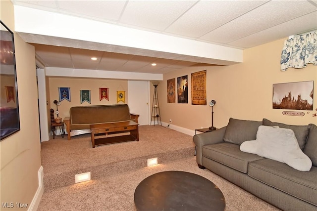 8025 Wadsworth Rd, Wadsworth, OH 44281 - carpeted living room with recessed lighting and baseboards