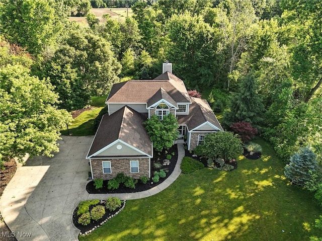 8025 Wadsworth Rd, Wadsworth, OH 44281 - aerial view of property and surrounding area with a heavily wooded area