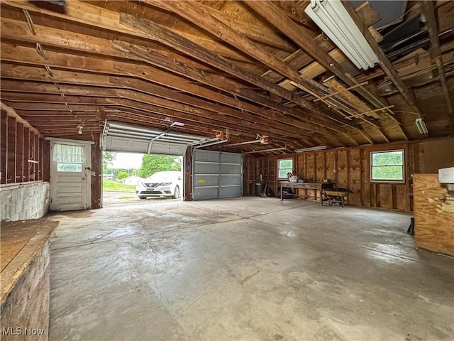 7918 State Route 164, Lisbon, OH 44432 - garage featuring a garage door opener