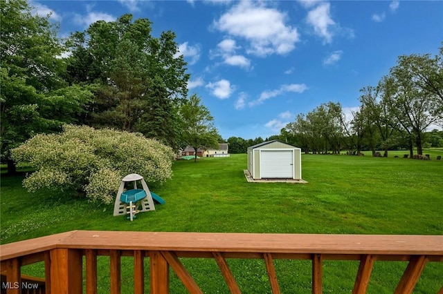 6111 State Route 82, Hiram, OH 44234 - view of green lawn with a storage shed