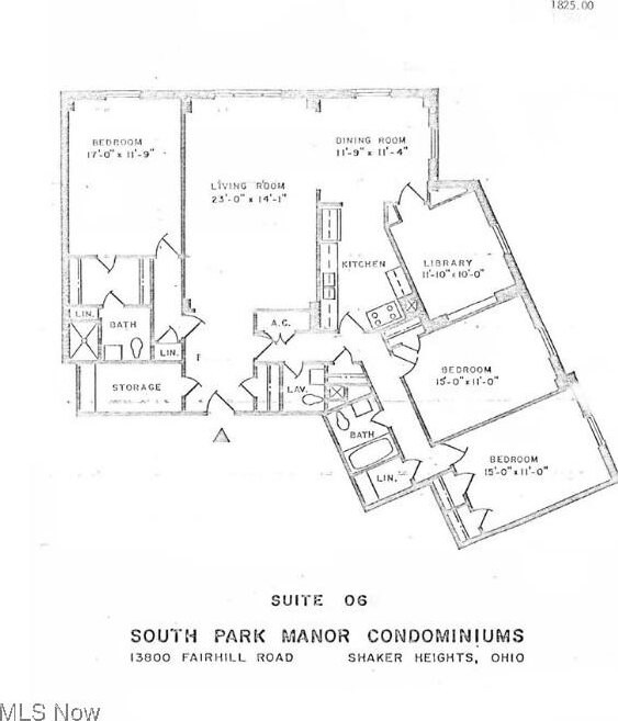 13800 Fairhill Rd Unit 206, Shaker Heights, OH 44120 - view of floor plan / room layout