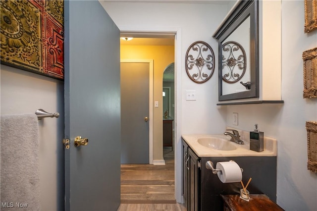 1432 Maxwell Ave NW, Warren, OH 44485 - bathroom featuring wood finished floors and vanity