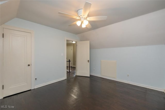 36 Rosedale Blvd, Norwalk, OH 44857 - additional living space with lofted ceiling, ceiling fan, and wood finished floors