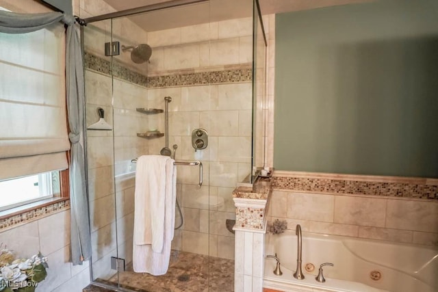 3020 Crookston Ln, Clinton, OH 44216 - bathroom featuring a shower stall and a whirlpool tub