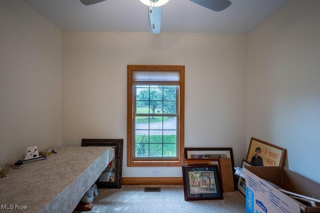 116 Falling Waters Dr, Vienna, WV 26105 - carpeted bedroom featuring ceiling fan