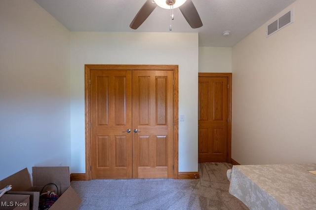 116 Falling Waters Dr, Vienna, WV 26105 - bedroom with carpet floors and a ceiling fan
