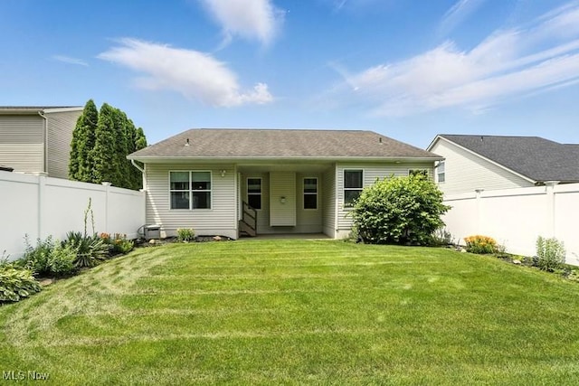 1367 Hidden Lake Blvd, Akron, OH 44312 - back of property featuring a fenced backyard