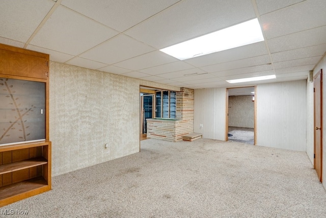 1260 Pleasant Ridge St SE, Minerva, OH 44657 - finished below grade area with a drop ceiling and carpet