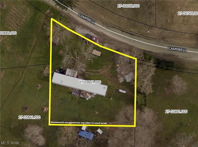 29389 Campbell Rd, Hanoverton, OH 44423 - map / location featuring property boundaries highlighted