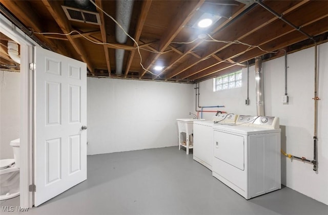 5318 Pinecrest Ave, Youngstown, OH 44515 - basement with washer and dryer