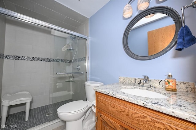 5277 Foxchase Ave NW, Canton, OH 44718 - bathroom featuring vanity and a stall shower