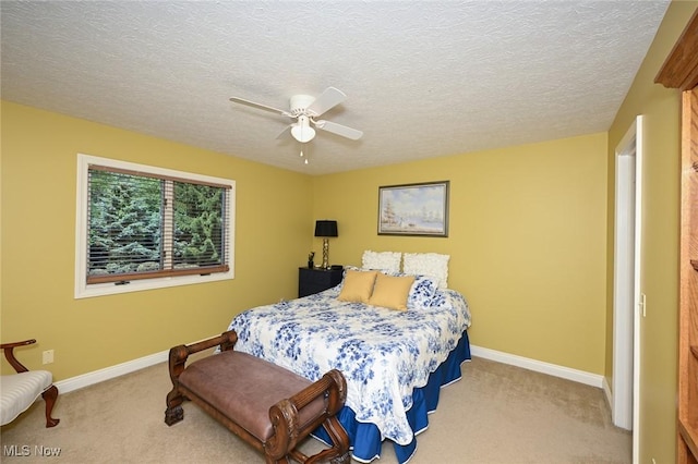 5277 Foxchase Ave NW, Canton, OH 44718 - bedroom featuring carpet flooring, a ceiling fan, and a textured ceiling