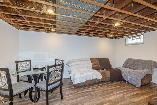 29123 Homewood Dr, Wickliffe, OH 44092 - basement with wood finished floors