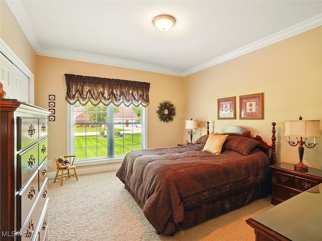 4440 Rutledge Ave, Ashtabula, OH 44004 - bedroom with carpet floors and crown molding