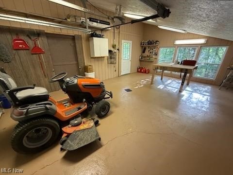 2461 Trailwood Dr SW, Carrollton, OH 44615 - garage with wood walls