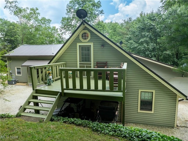 2461 Trailwood Dr SW, Carrollton, OH 44615 - rear view of house with a deck