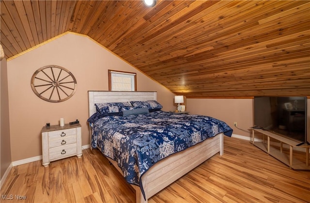 2461 Trailwood Dr SW, Carrollton, OH 44615 - bedroom featuring vaulted ceiling, wooden ceiling, and wood finished floors