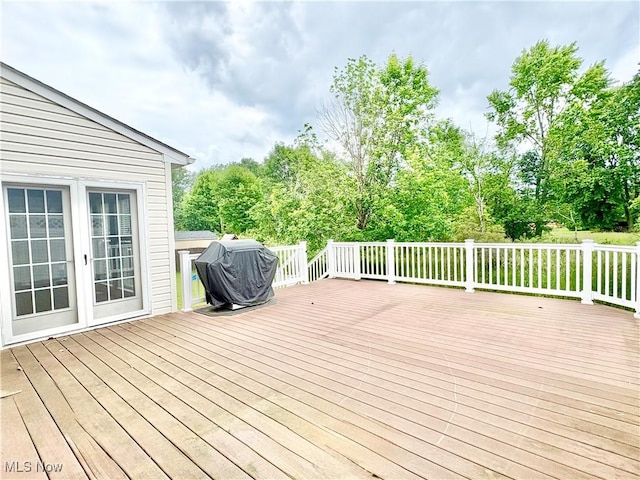 11208 Glen Abbey Dr, North Royalton, OH 44133 - deck with grilling area