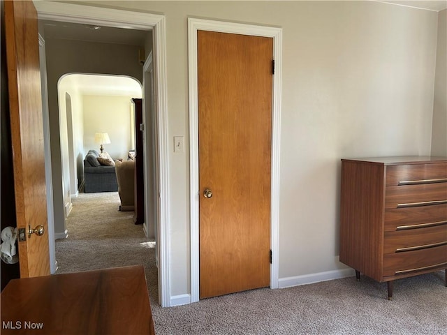 145 Marcia Dr, Austintown, OH 44515 - carpeted bedroom featuring arched walkways and baseboards
