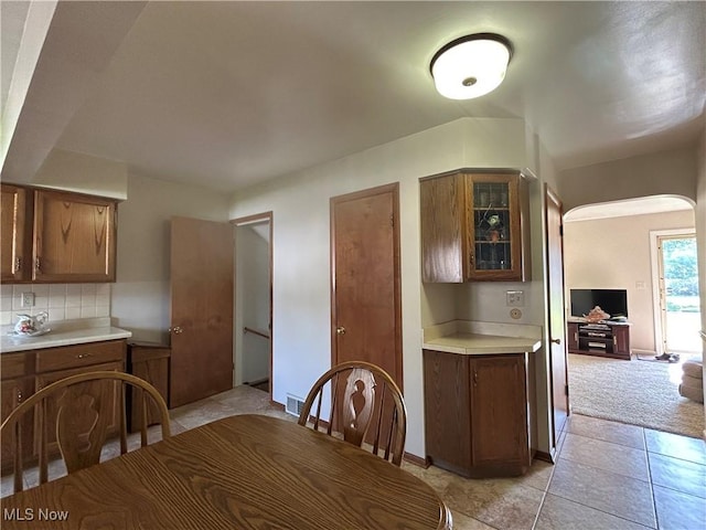 145 Marcia Dr, Austintown, OH 44515 - dining area with light tile patterned floors