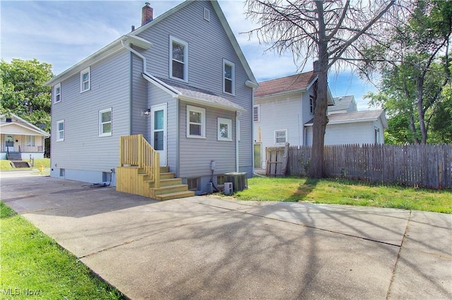 1213 Mckinley Ave, Akron, OH 44306 - back of property featuring a chimney
