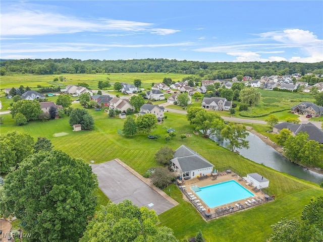 2940 Londonbury St NW, Uniontown, OH 44685 - aerial view of residential area with a pool and a large body of water