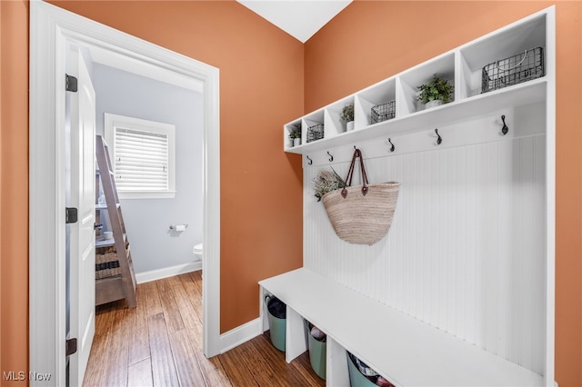 2940 Londonbury St NW, Uniontown, OH 44685 - mudroom with wood finished floors and baseboards