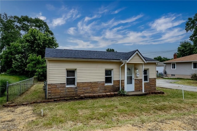 85 Pocantico Ave, Akron, OH 44312 - view of front of home with stone siding and roof with shingles