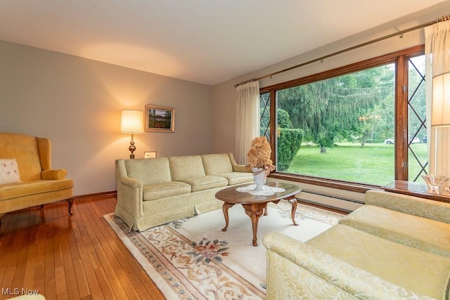 13228 Boulder, Chesterland, OH 44026 - living room with wood-type flooring and baseboards