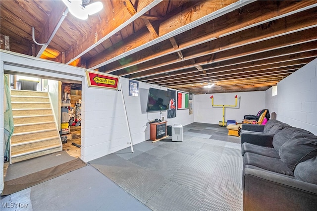 28666 Forest Rd, Willowick, OH 44095 - basement featuring stairs